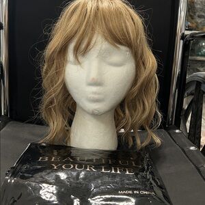 18” synthetic topper wig